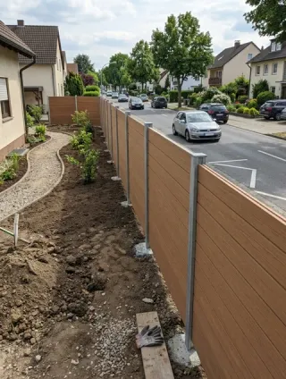 Lärmschutzzaun in Erfurt - fachgerechte Ausführung vor Ort